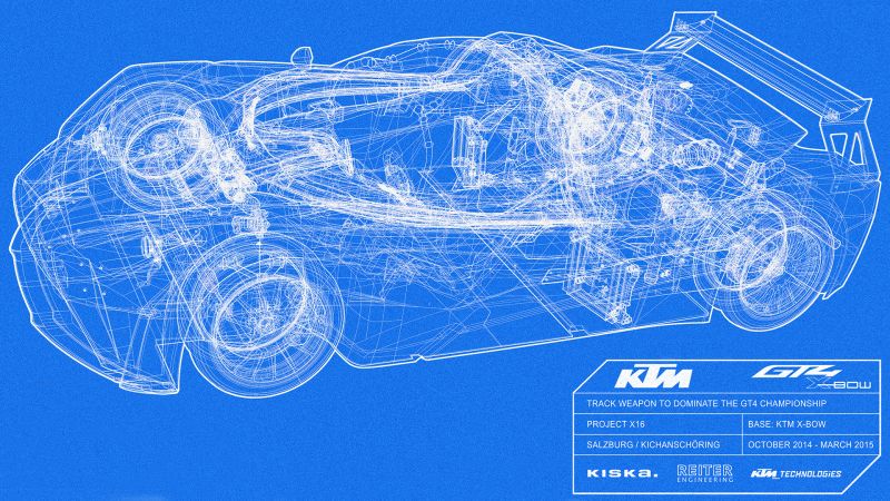 KTM X-BOW GT4 blueprint
