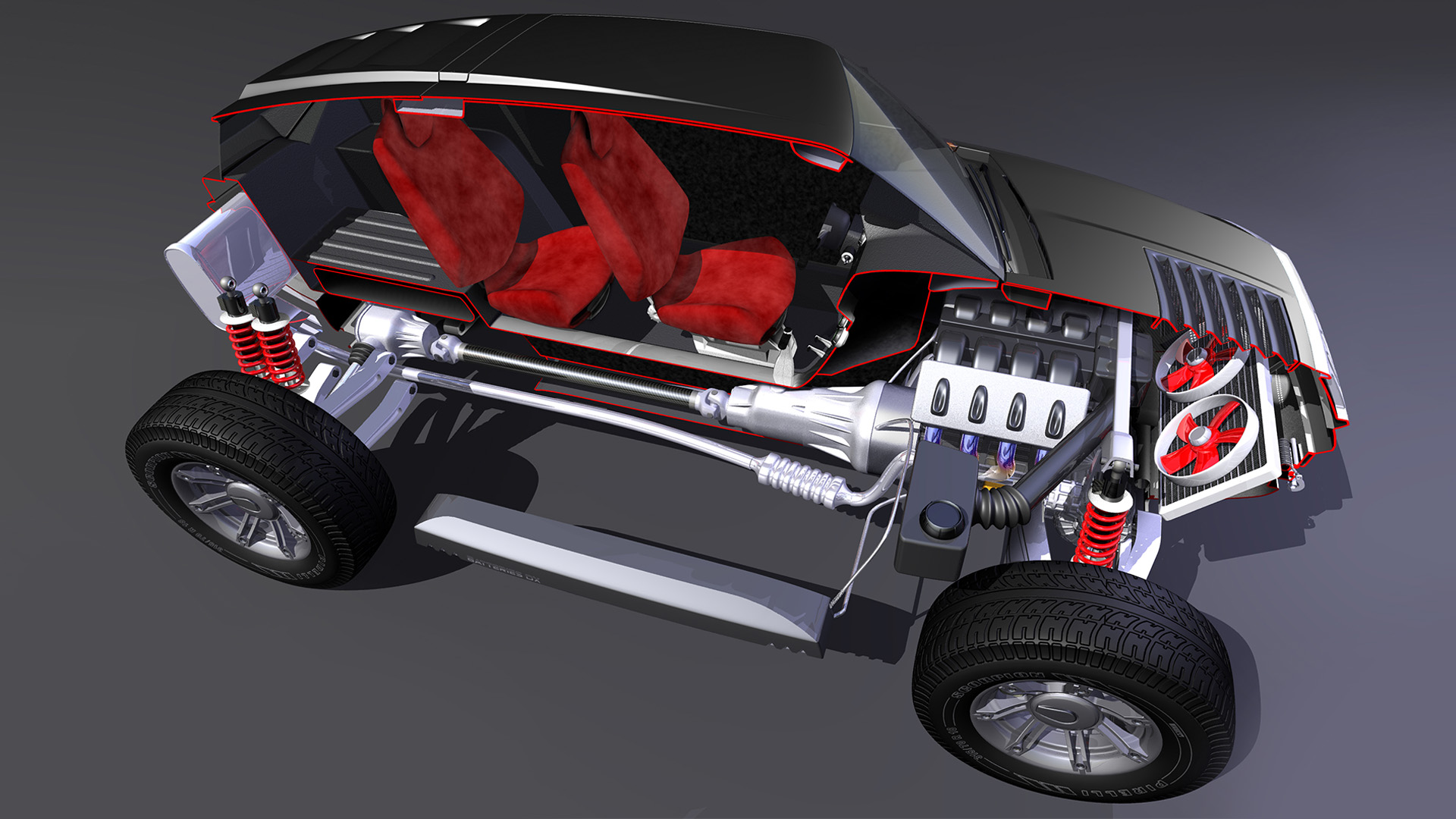 Hummer H4H cutaway