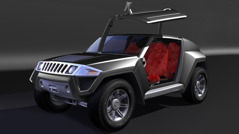 Hummer H4H door opening sequence 3