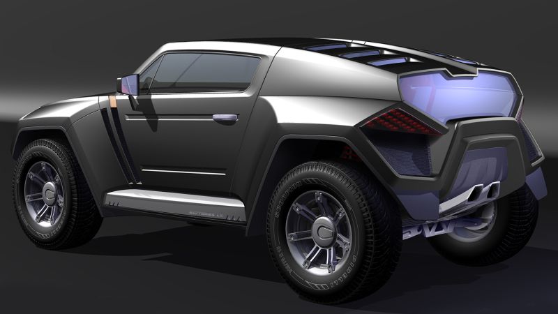 Hummer H4H rear
