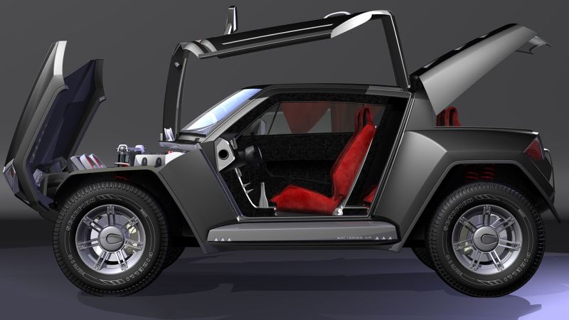 Hummer H4H side open