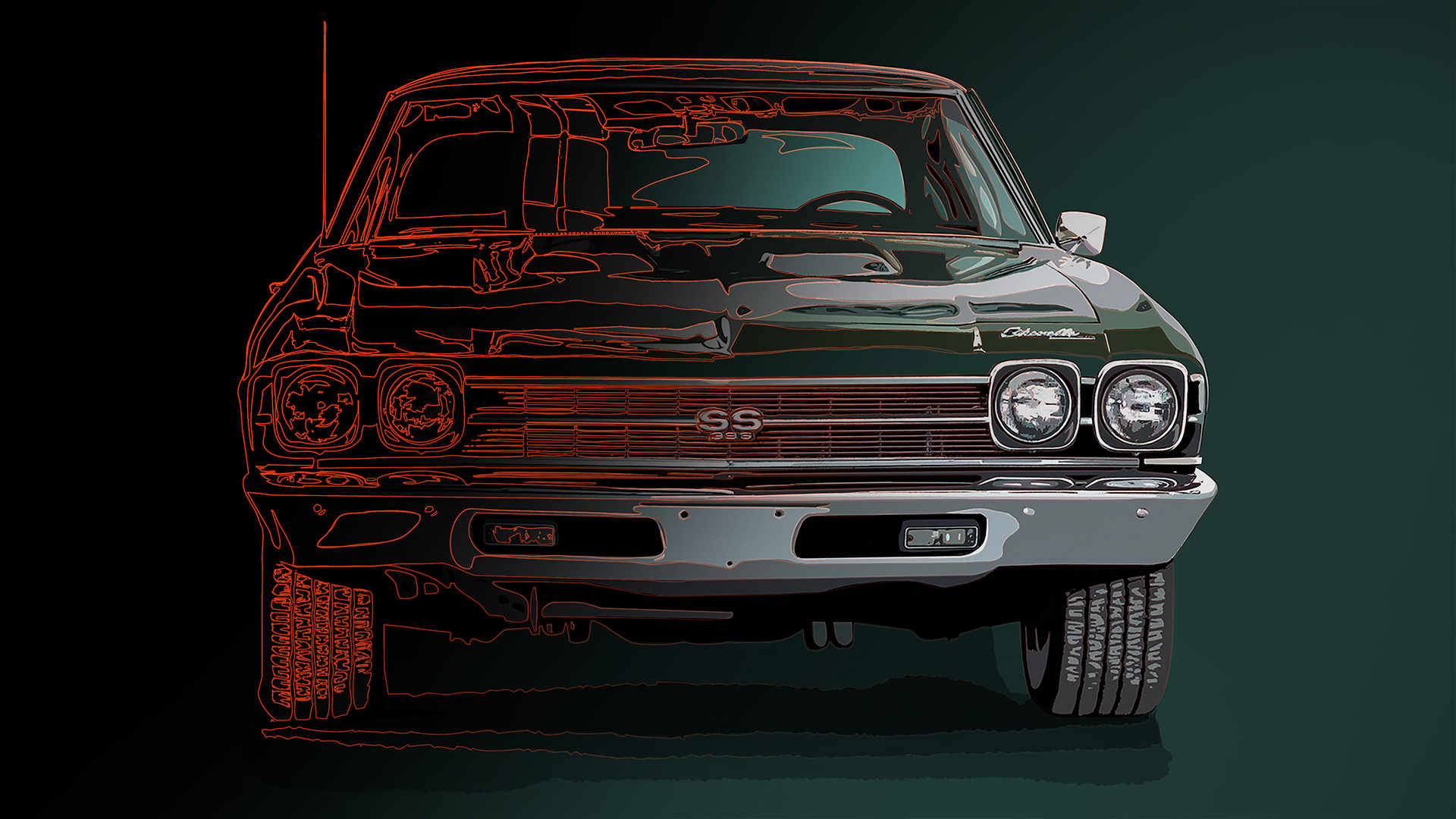 Chevy Chevelle vectorial illustration