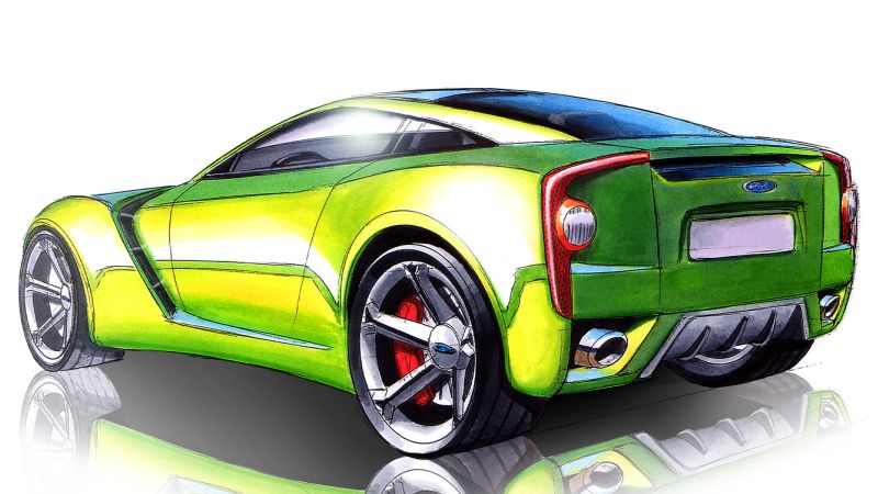 Ford capri marker sketch