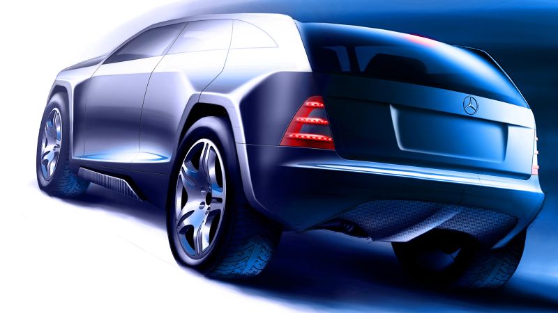Mercedes SUV rendering rear