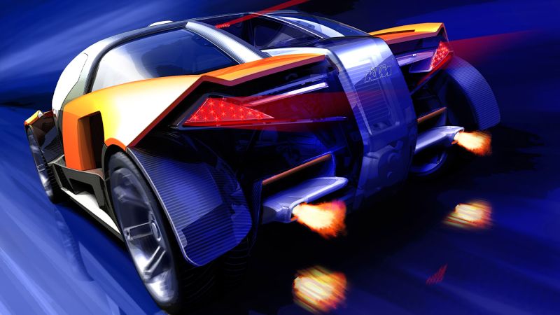KTM Sportscar rear rendering