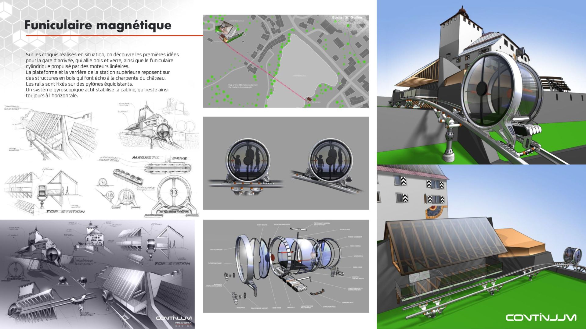 CONTINUUM projet funiculaire dessins CONTINUUM projet funiculaire dessins