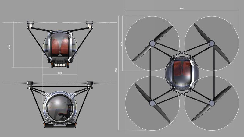 Drone CONTINUUM dimensions Drone CONTINUUM dimensions