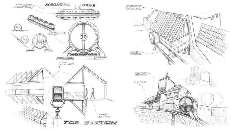 Funicular CONTINUUM sketches Funicular CONTINUUM sketches