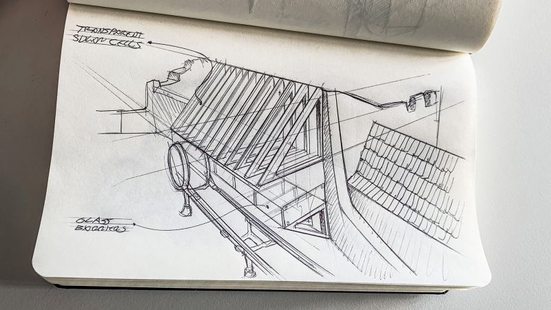 Notebook Station sketch Notebook Station sketch