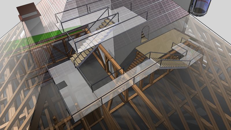 Roof CONTINUUM staircase Roof CONTINUUM staircase